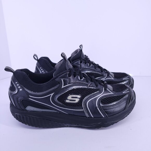 SKECHERS Shape Ups SN12320 Black Womens Size 9.5 Walking Toning Sneakers BKSL - Picture 4 of 14